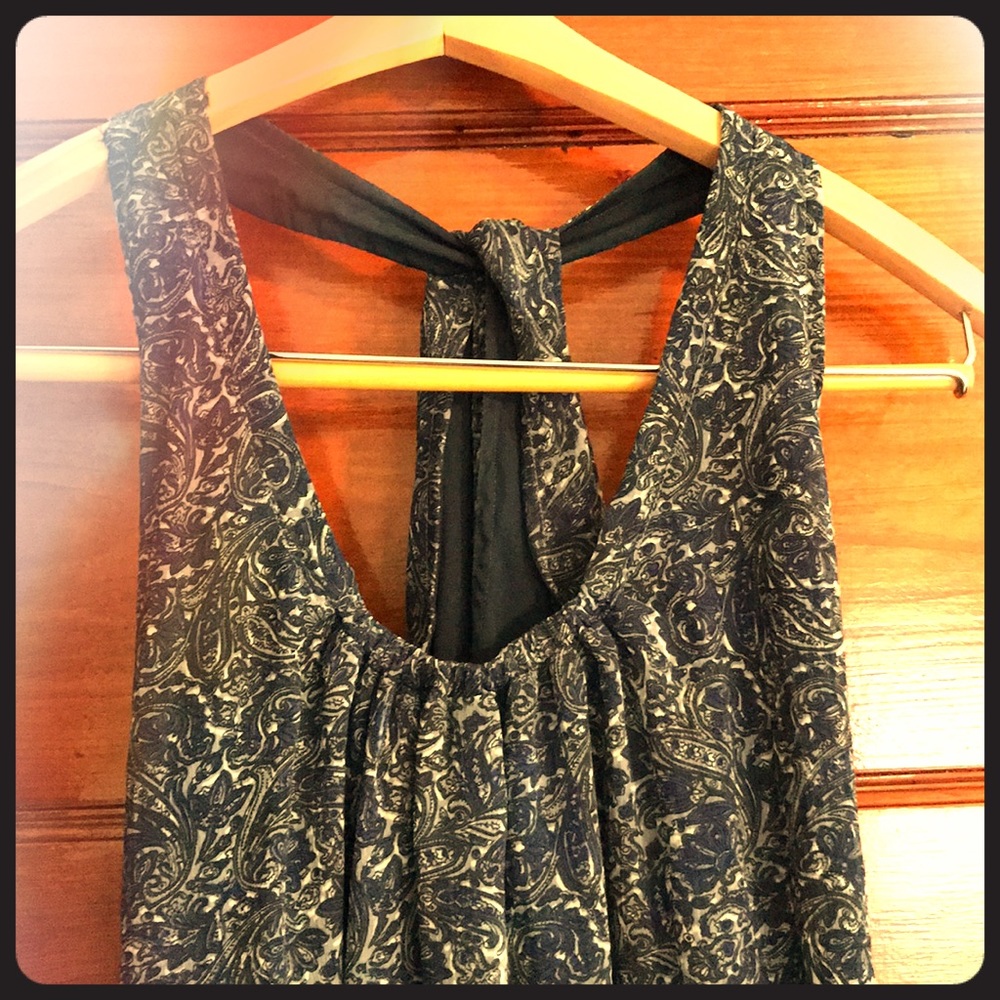 Paisley racerback dress